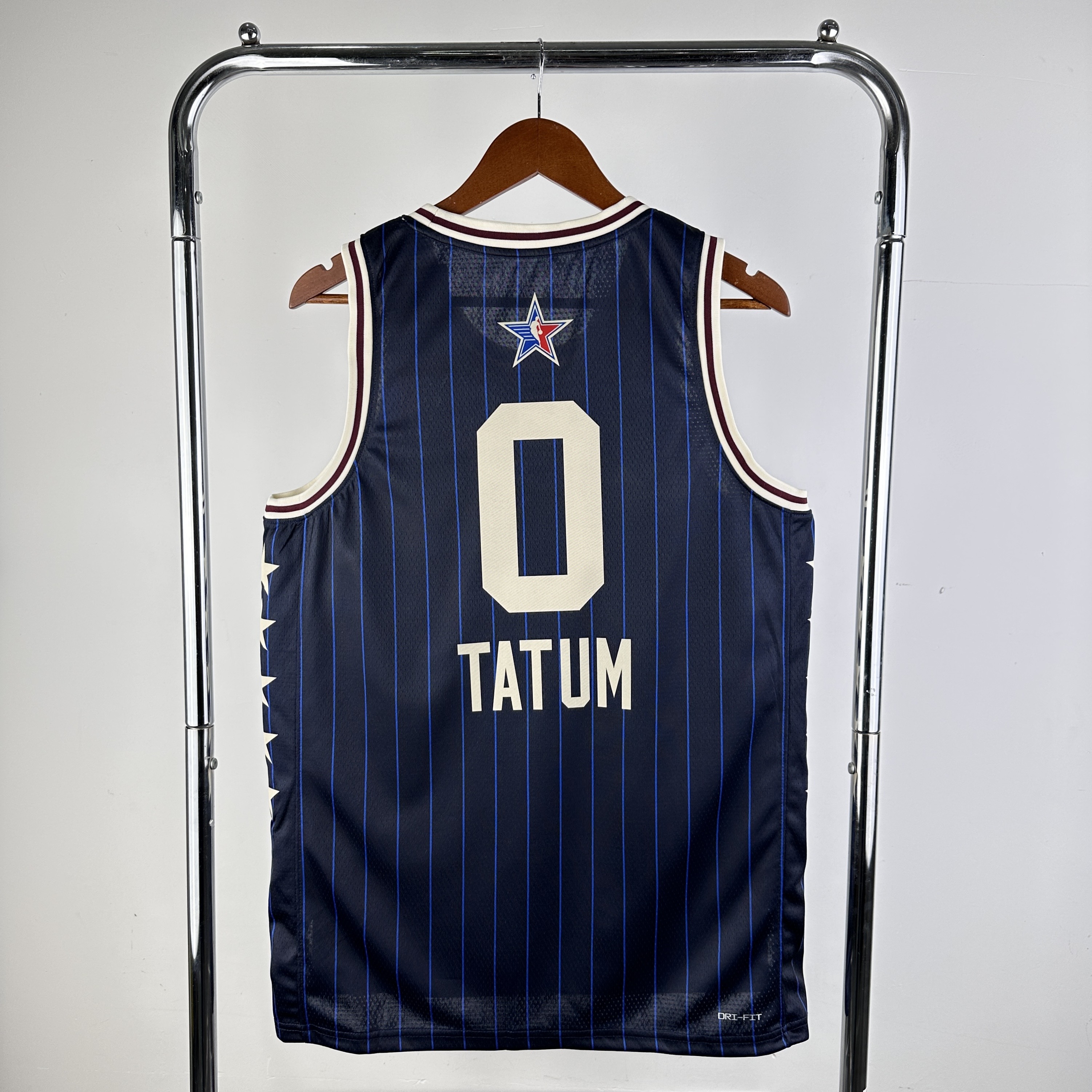 Men All-star season 0 Tatum Blue Stripe 2024 NBA Jersey